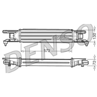 Intercooler, échangeur DENSO DIT09105