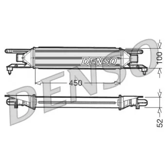Intercooler, échangeur DENSO DIT09106