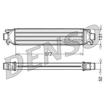 Intercooler, échangeur DENSO DIT09107