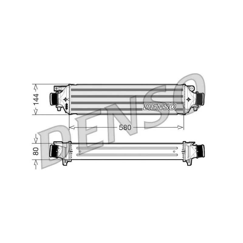 Intercooler, échangeur DENSO DIT09108