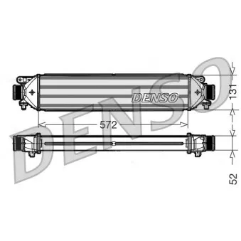 Intercooler, échangeur DENSO DIT09109