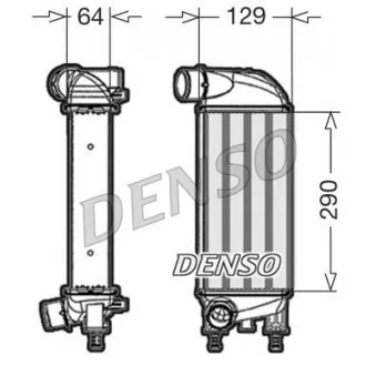 Intercooler, échangeur DENSO DIT09110