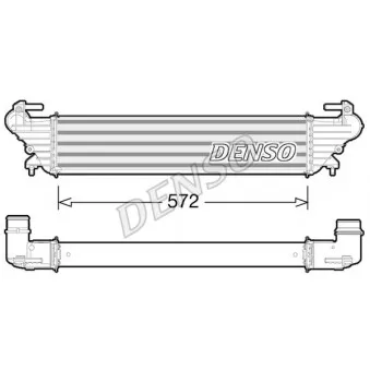 Intercooler, échangeur DENSO DIT09114