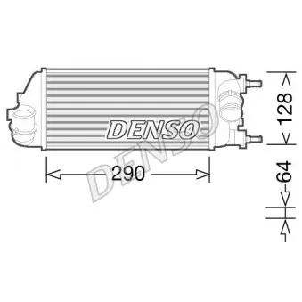 Intercooler, échangeur DENSO DIT09115