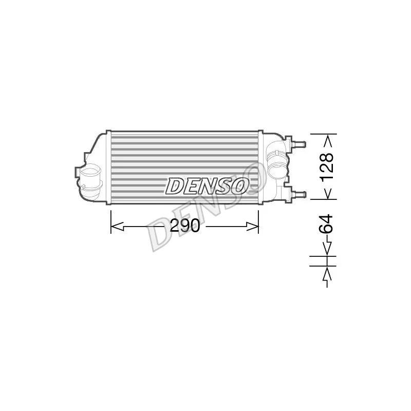 Intercooler, échangeur DENSO DIT09115