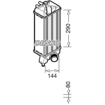 Intercooler, échangeur DENSO DIT09116