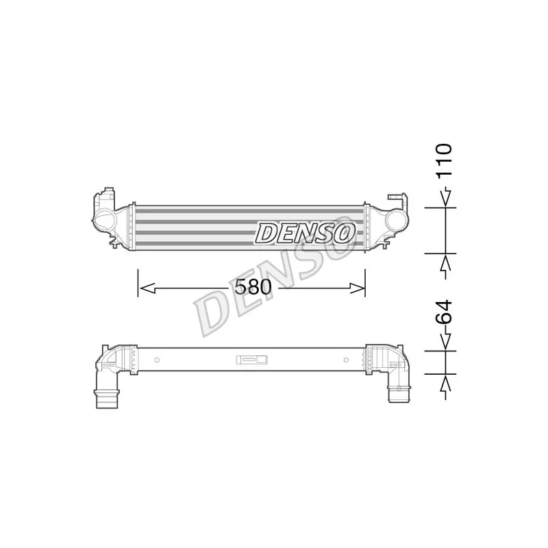Intercooler, échangeur DENSO DIT09117