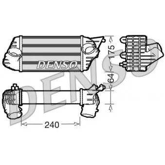 Intercooler, échangeur DENSO DIT09120