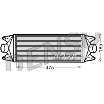 Intercooler, échangeur DENSO DIT12001