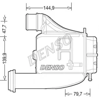Intercooler, échangeur DENSO DIT12006