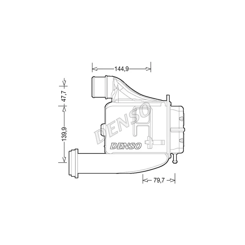 Intercooler, échangeur DENSO DIT12006