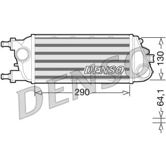 Intercooler, échangeur DENSO DIT13003