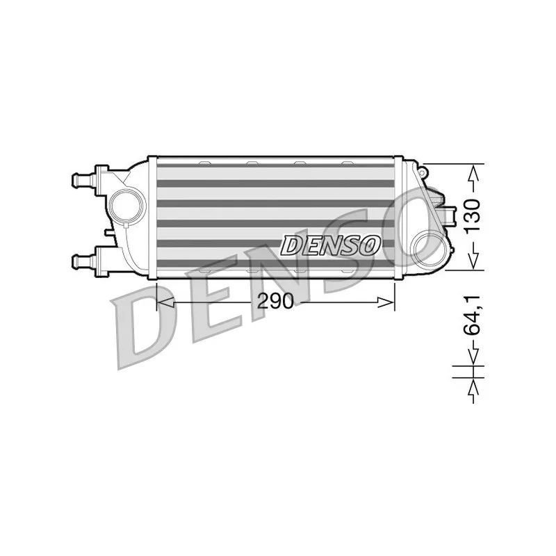 Intercooler, échangeur DENSO DIT13003