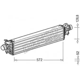 Intercooler, échangeur DENSO DIT20004