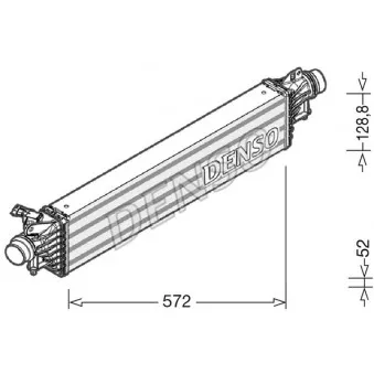 Intercooler, échangeur DENSO DIT20005