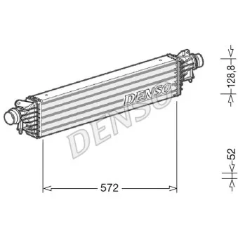 Intercooler, échangeur DENSO DIT20007