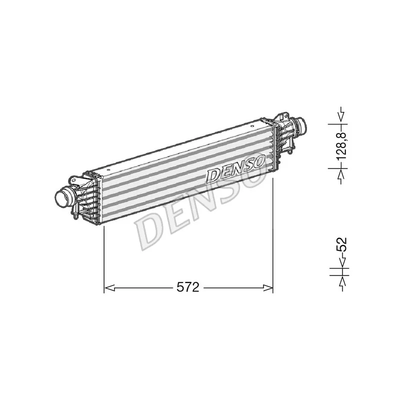 Intercooler, échangeur DENSO DIT20007