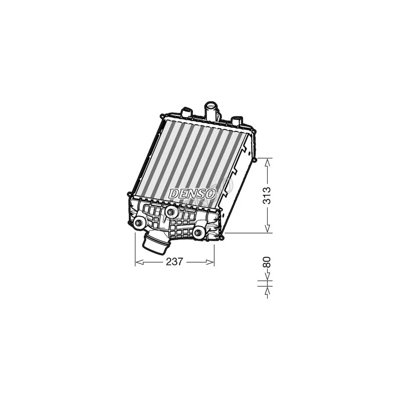 Intercooler, échangeur DENSO DIT28001