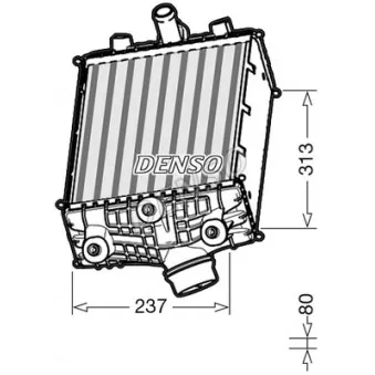 Intercooler, échangeur DENSO DIT28002