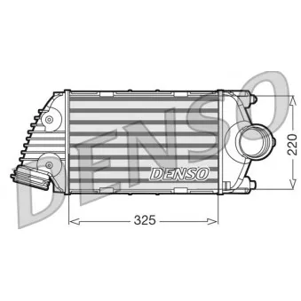 Intercooler, échangeur DENSO DIT28016