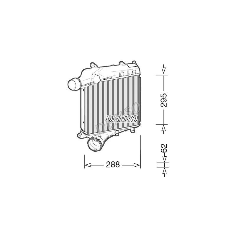 Intercooler, échangeur DENSO DIT28021