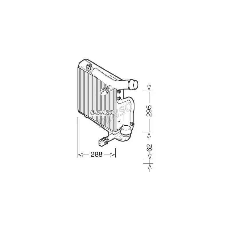 Intercooler, échangeur DENSO DIT28025