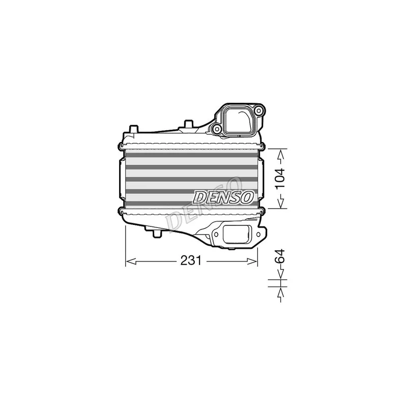 Intercooler, échangeur DENSO DIT40001