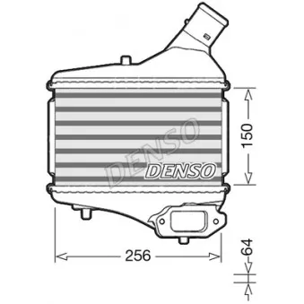 Intercooler, échangeur DENSO DIT40010