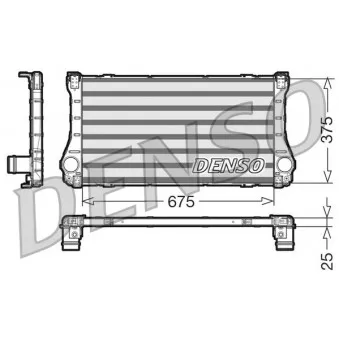 Intercooler, échangeur DENSO DIT50002
