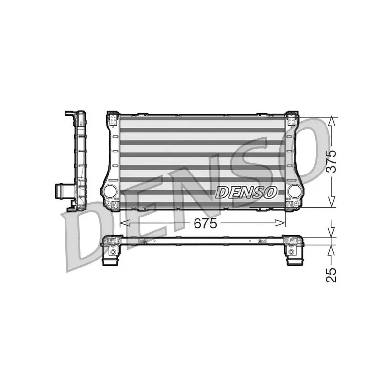 Intercooler, échangeur DENSO DIT50002