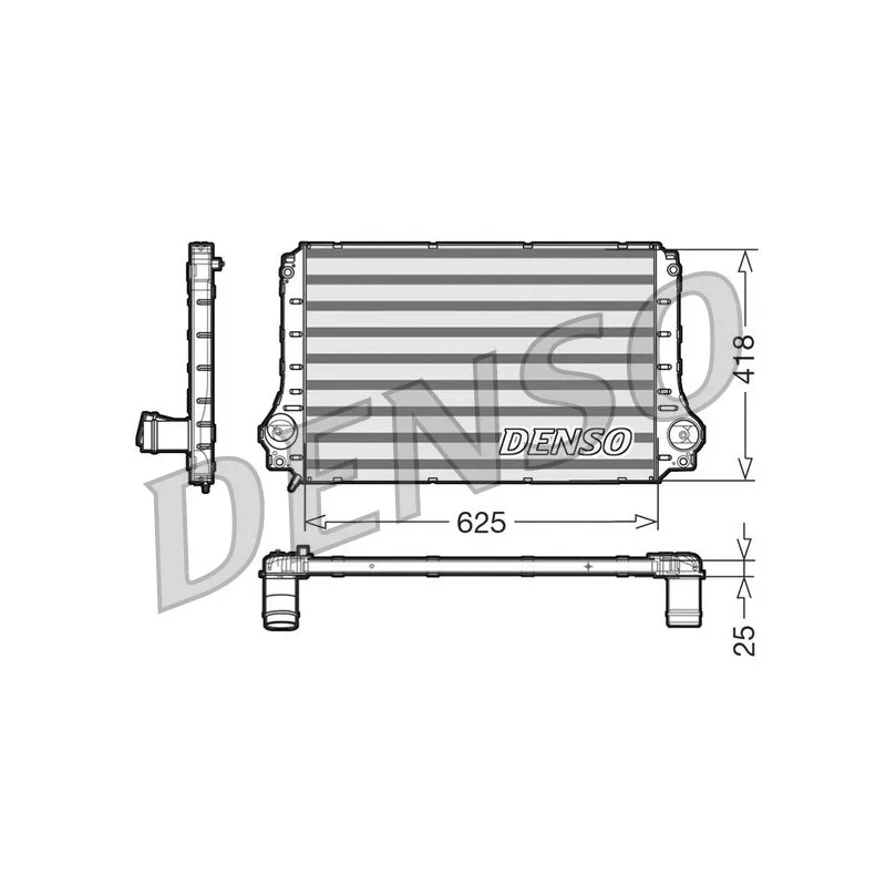 Intercooler, échangeur DENSO DIT50003