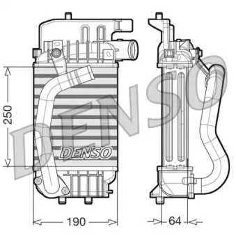 Intercooler, échangeur DENSO DIT50004