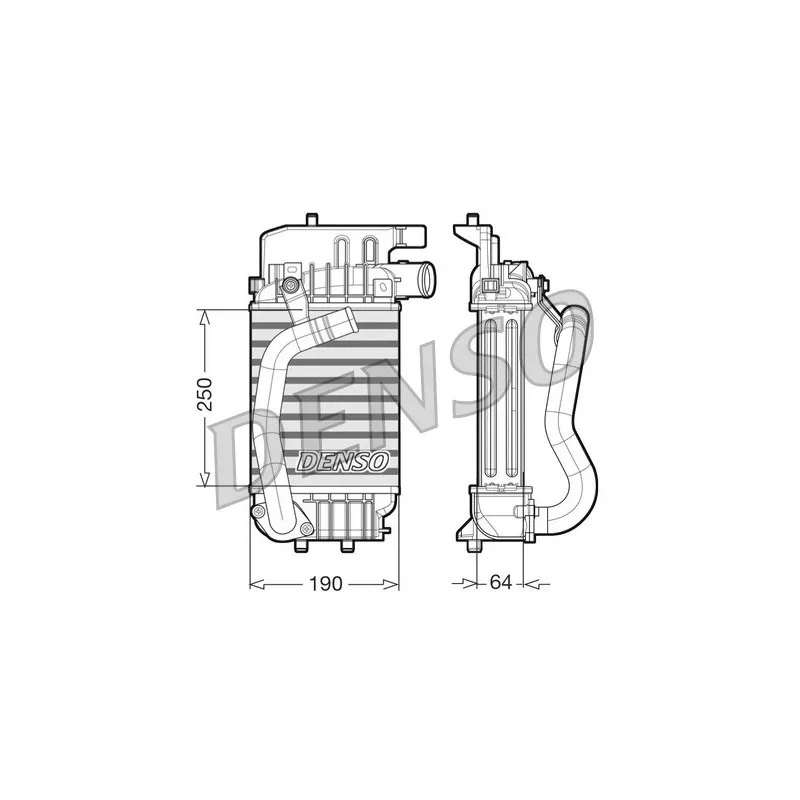 Intercooler, échangeur DENSO DIT50004