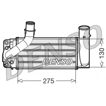 Intercooler, échangeur DENSO DIT50007