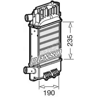 Intercooler, échangeur DENSO DIT50012