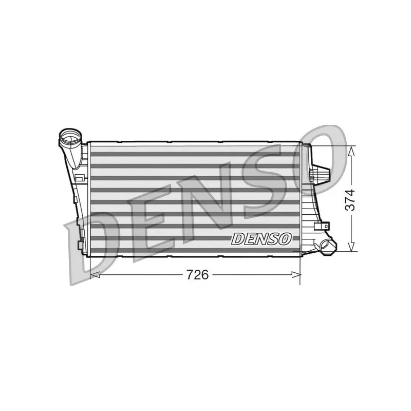 Intercooler, échangeur DENSO DIT99020