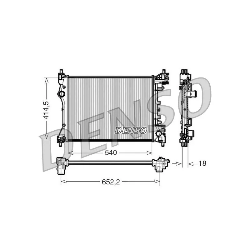 Radiateur, refroidissement du moteur DENSO DRM01005