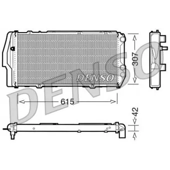 Radiateur, refroidissement du moteur DENSO DRM02003