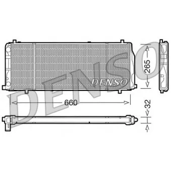 Radiateur, refroidissement du moteur DENSO DRM02004
