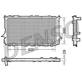 Radiateur, refroidissement du moteur DENSO DRM02005