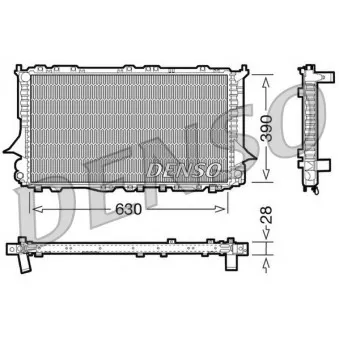 Radiateur, refroidissement du moteur DENSO DRM02006