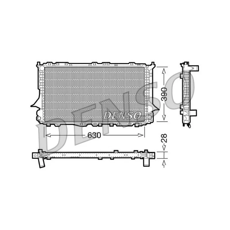 Radiateur, refroidissement du moteur DENSO DRM02006