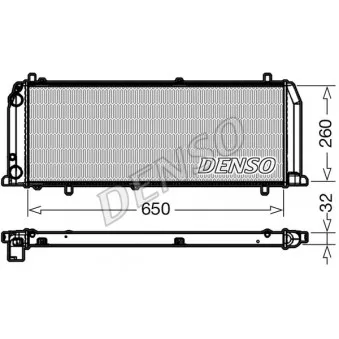 Radiateur, refroidissement du moteur DENSO DRM02008