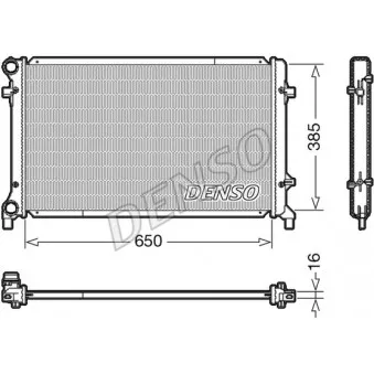 Radiateur, refroidissement du moteur DENSO DRM02014