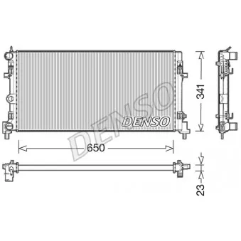 Radiateur, refroidissement du moteur DENSO DRM02015