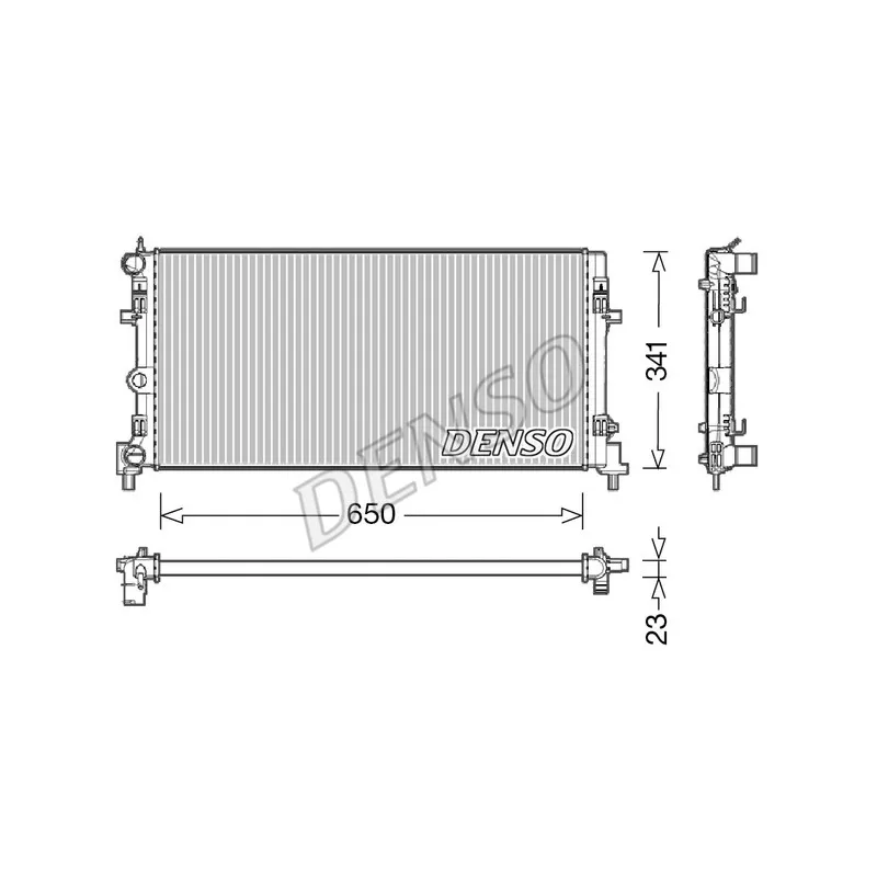 Radiateur, refroidissement du moteur DENSO DRM02015