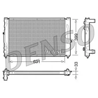 Radiateur, refroidissement du moteur DENSO DRM02020