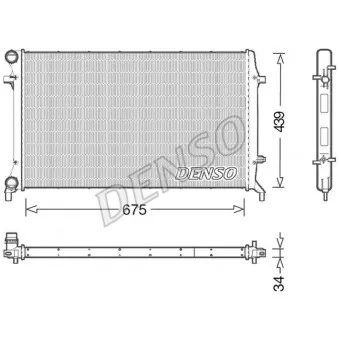 Radiateur, refroidissement du moteur DENSO DRM02027