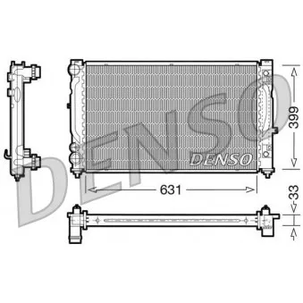 Radiateur, refroidissement du moteur DENSO DRM02030