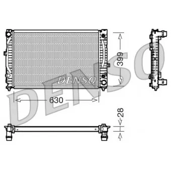 Radiateur, refroidissement du moteur DENSO DRM02031